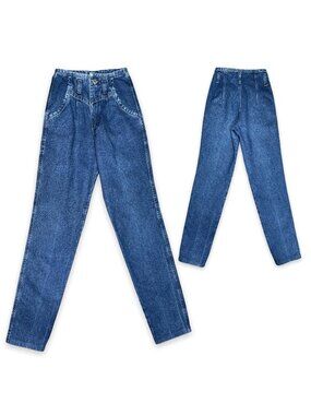 Vintage Wrangler Womens High Waist No Back Pocket Denim Jeans 24"